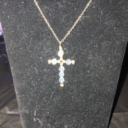 Gold Necklace Cross