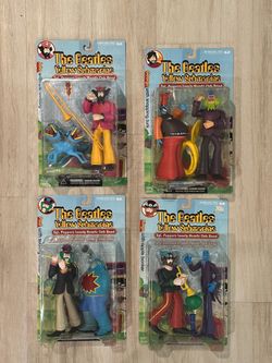 Beatles Yellow Submarine McFarlane Figures Complete Sealed Set