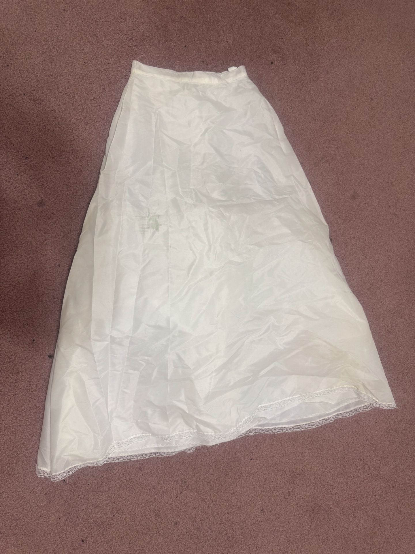Vintage white small slip skirt Chrinolin tulle tutu dress wedding costume retro