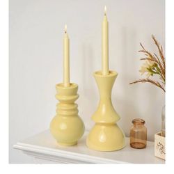 Large Candle Holder For Pillar Candles, Ceramic 