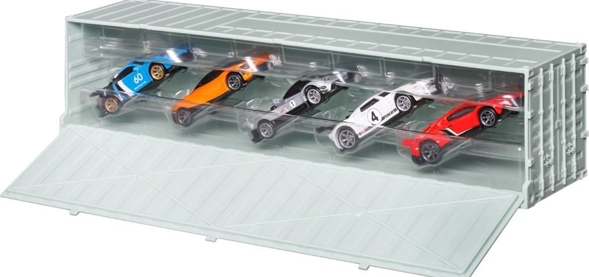 Hot Wheels Premium Speed Machines Container Set 5 Diecast Cars Collector Edition