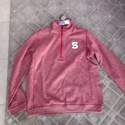 Men's Adidas NC State Wolfpack Sweatshirt 1/4 Zip Size Medium MSRP $70