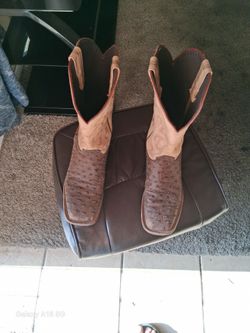 Alligator print boots