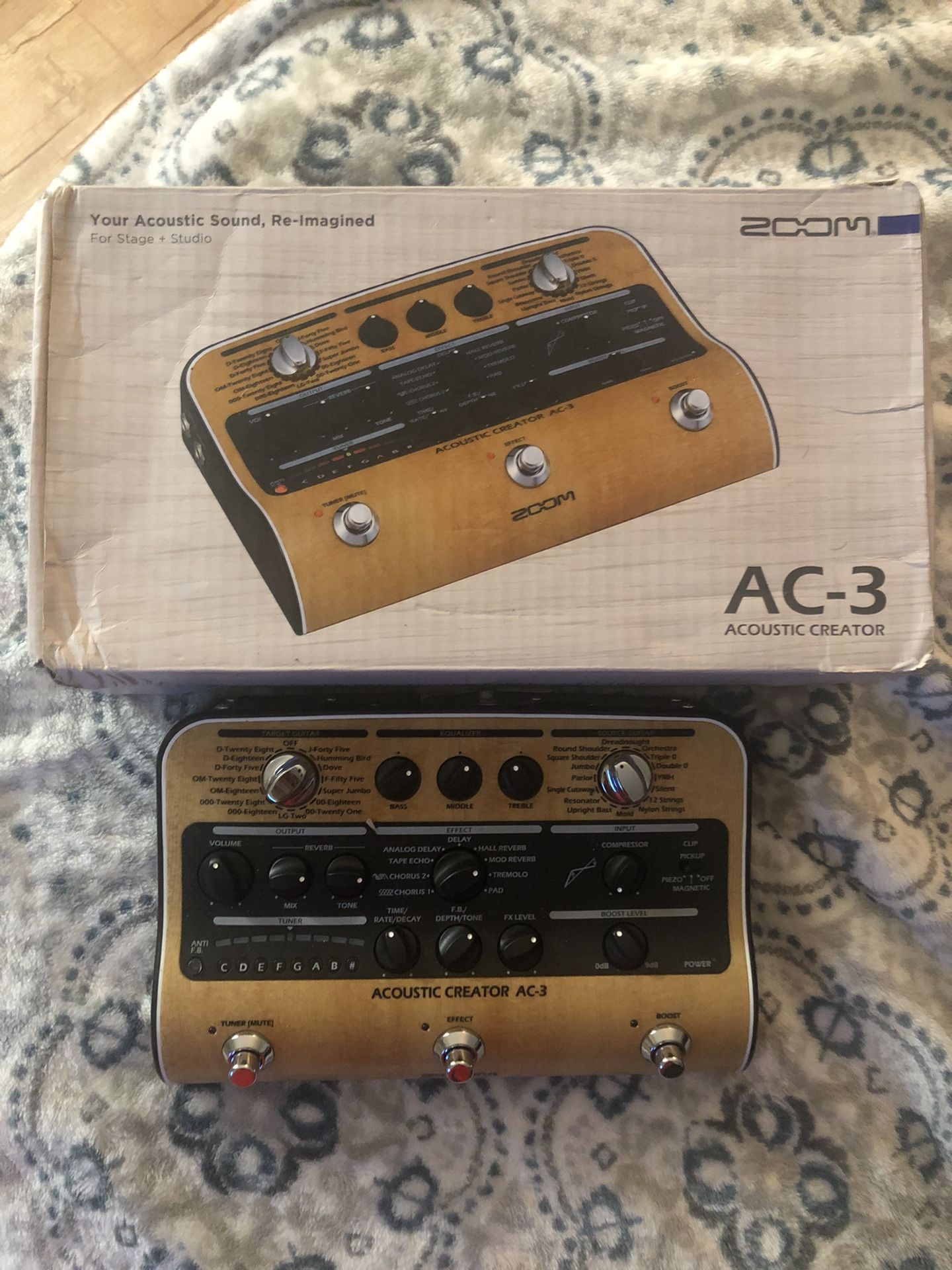 Acoustic Electric Pedal Zoom AC3