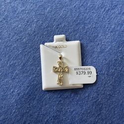 14k Gold Cross Pendant
