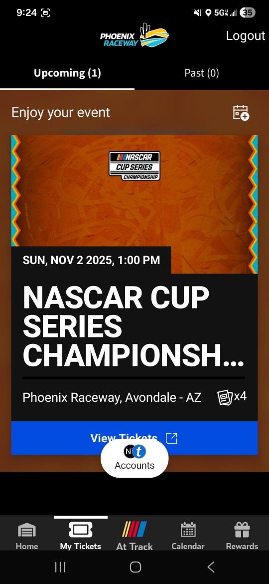 NASCAR CHAMPIONSHIP RACE TICKETS