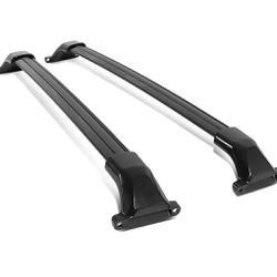 17-20 Gmc Acadia Glossy Roof Rack Rail Crossbars 