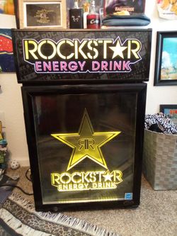 Rockstar energy drink small fridge