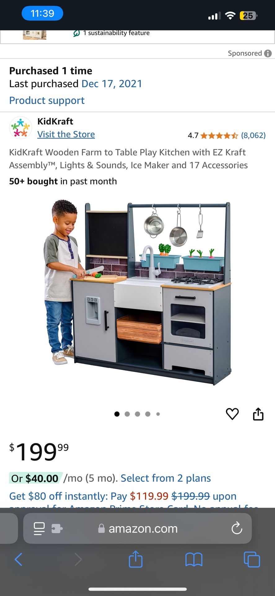Kids Kitchenette Play Set
