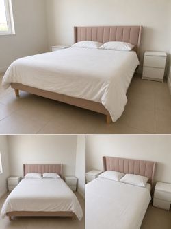 Queen bed with mattress