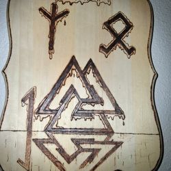 Valknut Wood Burning