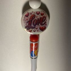 Love Valentine’s beaded pen