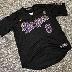Kobe Bryant Dodgers Lakers Jerseys Black