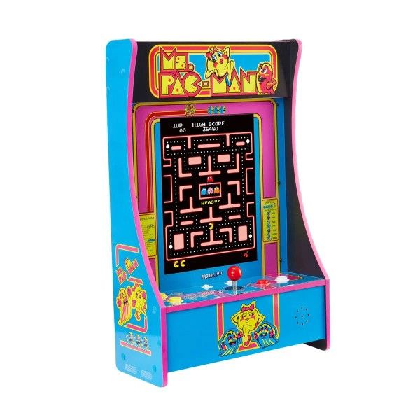 Arcade1Up Ms. PAC-MAN Partycade – 12 Arcade Games, Space-saving Design 