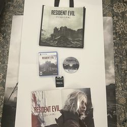 Resident Evil Requiem PS5 Amazon exclusive Enamel pin poster bag tote