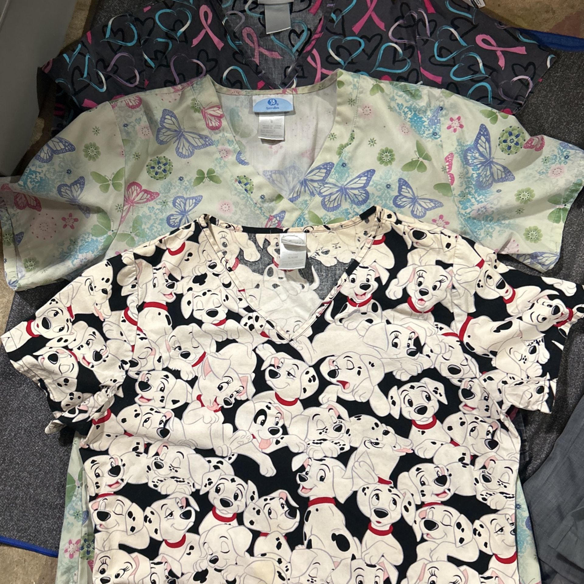 Set Of 3 Scrub Shirts