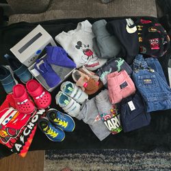 HUGE LOT of baby boy toddler clothes shoes