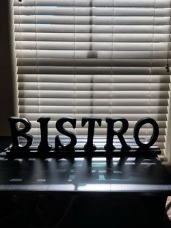 Wooden BISTRO sign