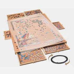  Rotating Wooden Puzzle Board 