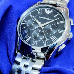 Emporio Armani AR-1786 Luxury Chrono Men's Watch 44mm EUC