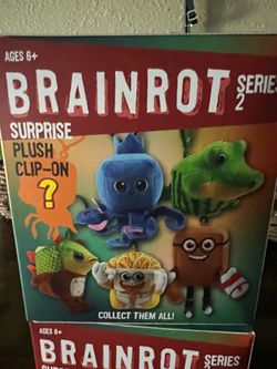 Brainrot Series 2 Surprise Plush Clip-On Squishy toy
