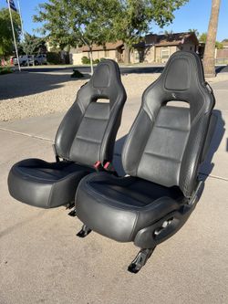 C7 Corvette Seats Black Leather