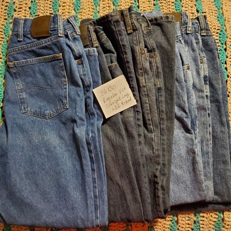 Mens LEE Brand Jeans Size 36X30
