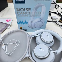 Anker Soundcore Wireless Bluetooth Headphones, Case, Box, Like New