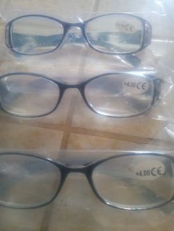 Three Pair 4.00 Glasses