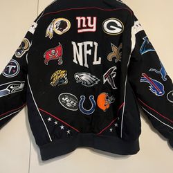 NFL All Teams Black Unisex Bomber Jacket Stylish 32 Embroidery Patch Design