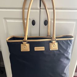Hartmann Nylon Tote Bag w/ Leather Trim