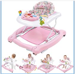 Foldable Baby 5-in-1 Activity Walker - Rocker, Activity Center, Bouncer, Seat Walker, Push Walker - Adjustable