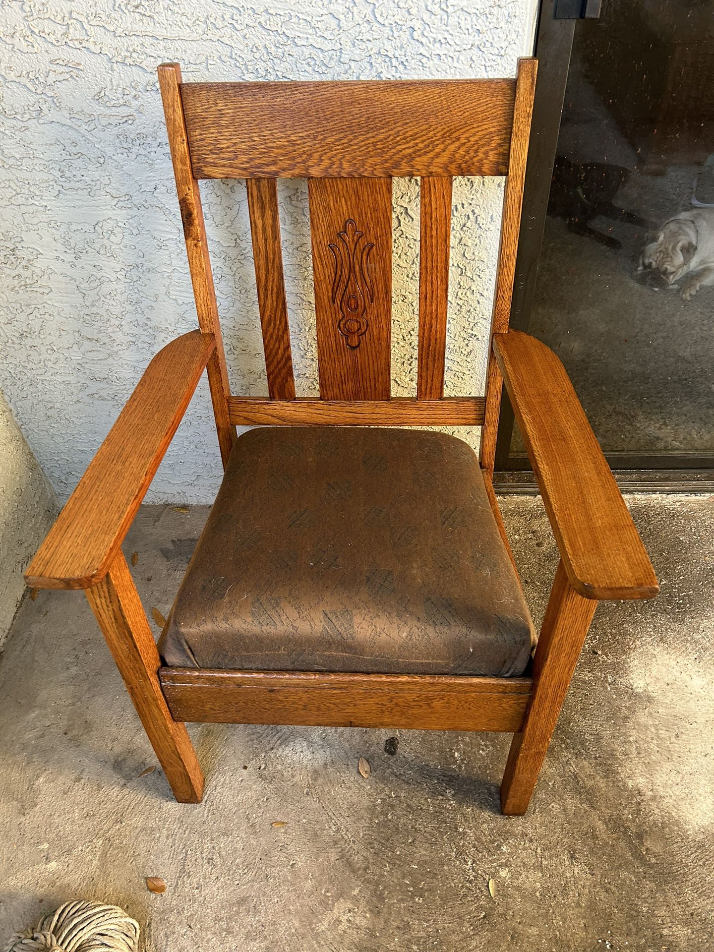 Antique Mission Style Chair