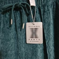 Fenty Savage Rhianna Pajama Pants Xs Elastic Waist