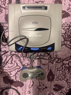 Sega Saturn Fenrir ODE 128-256gb SD plug n play bundle with controller and cords