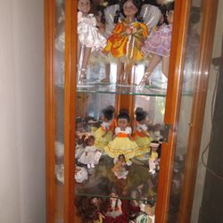 BLACK FEMALE PORCELAIN DOLL COLLECTION (11) DOLLS FOR $100