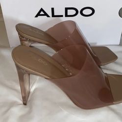 Aldo clear  Sexy Pump ..Worn 1 Time Size 8