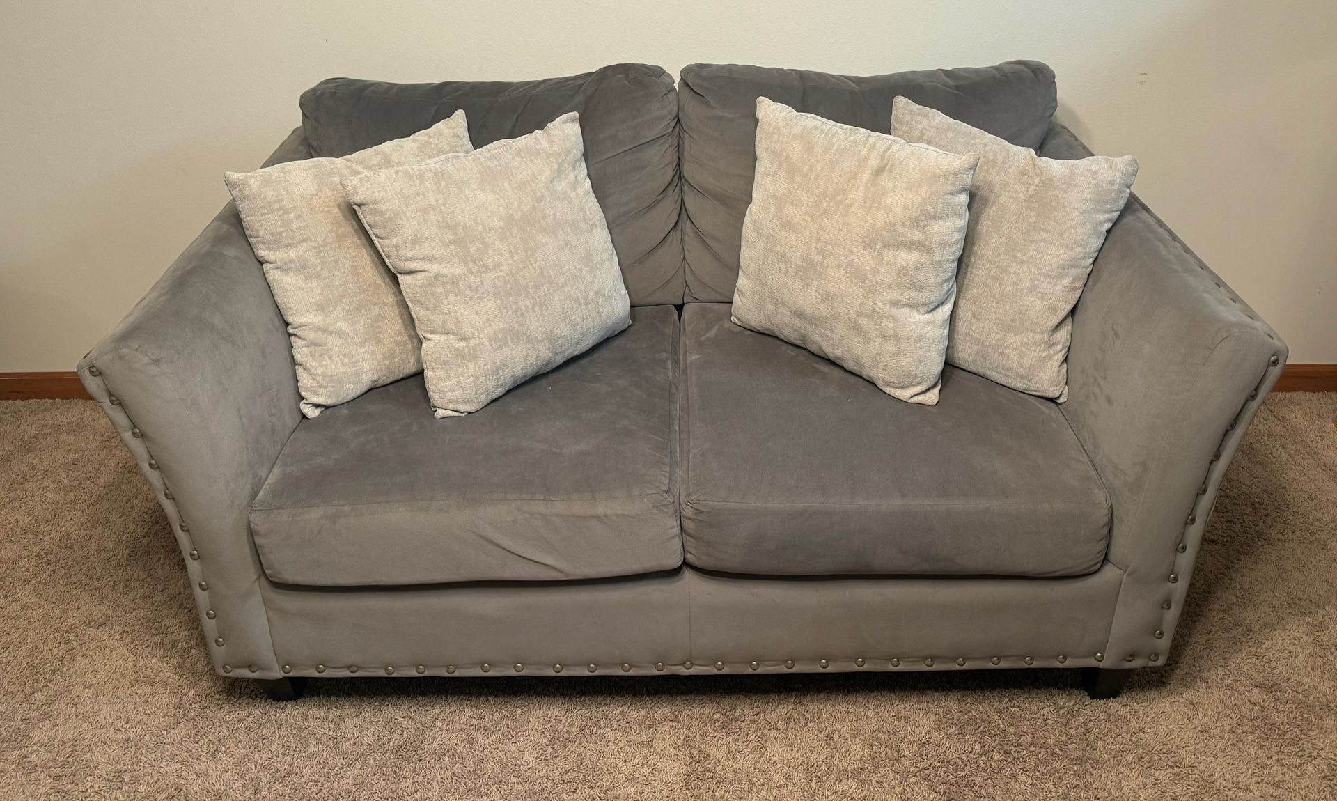 Grey Sofa & Love Seat Set