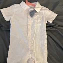 Boys Pink Romper