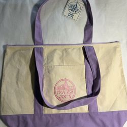 Trader Joe’s large tote bag lavender