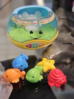 Fisher-Price Baby & Toddler Toy Laugh & Learn Magical Lights Fishbowl with ...