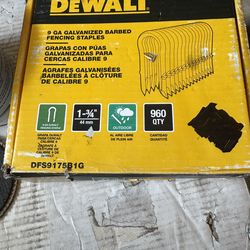 1.75 in. x 9-Gauge Galvanized Barbed Paper Tape Fencing Staples (960 per Box)