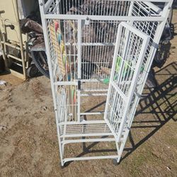 Bird Cage Complete With All Bowls And Accessories 