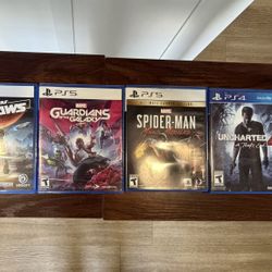 PS5/1 PS4 Games - Spiderman: Miles Morales, Mortal Kombat 11 and More (see Photo And Description)