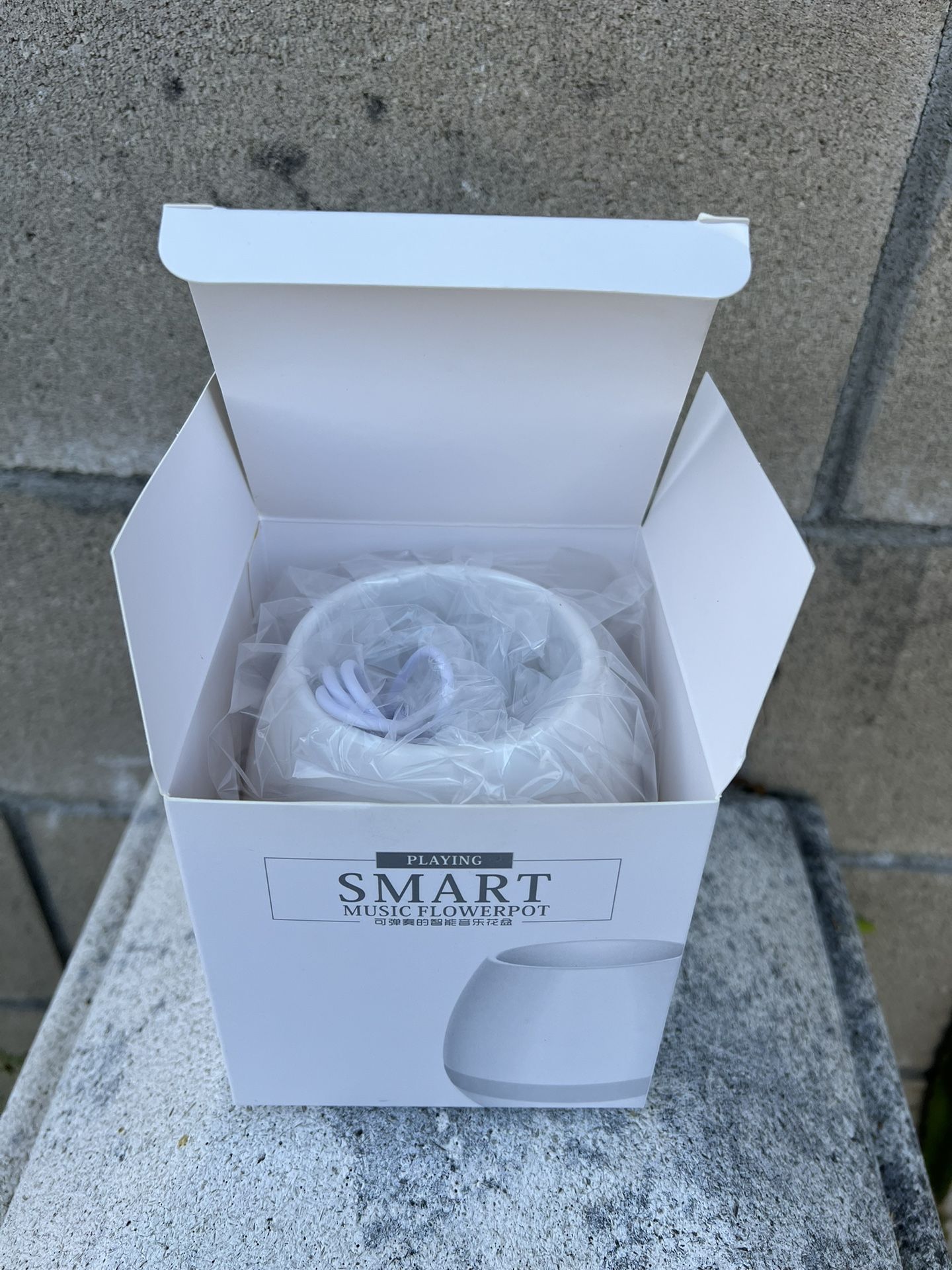 Smart Musical Planter Wireless Color-changing Flower Pot.