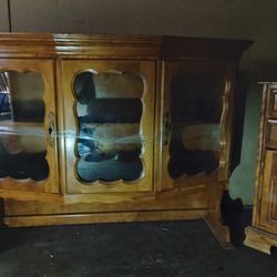 Vintage Maple Hutch