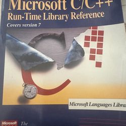 Microsoft C/C++ Run-Time Library Reference