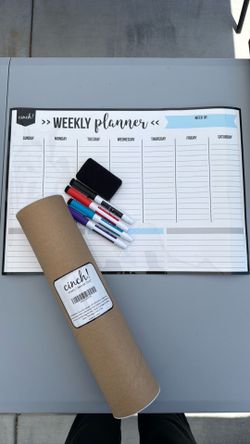 Magnetic weekly planner