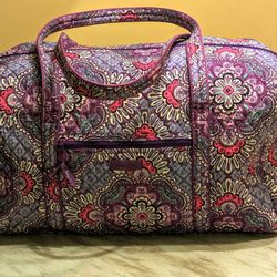 vera Bradley large weekender travel bag 