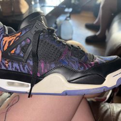 Jordan 4 Retro Black Rush Violet 
